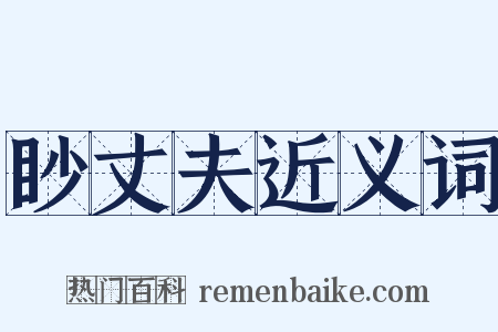 眇丈夫近义词是什么意思的图片